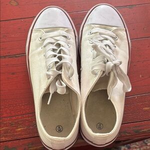 Classic White Canvas Sneakers